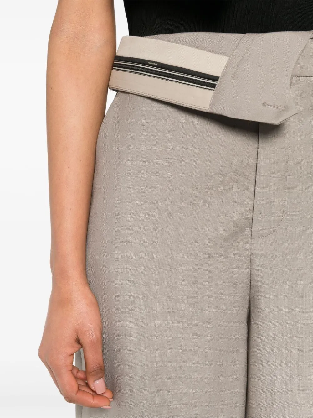 FENDI Asymmetrical Belted Pants for Women