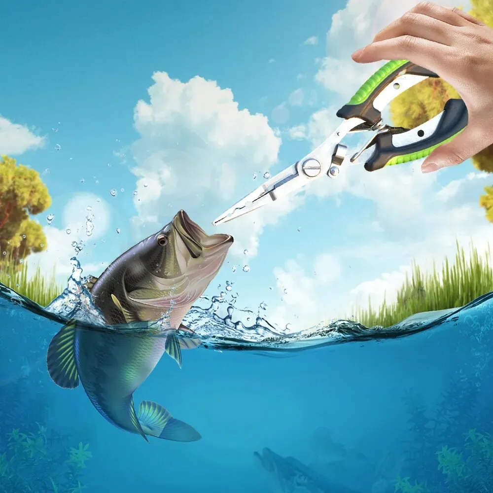 Fish Pliers Ergonomics Anti-slip High-strength Multifunctional Cut