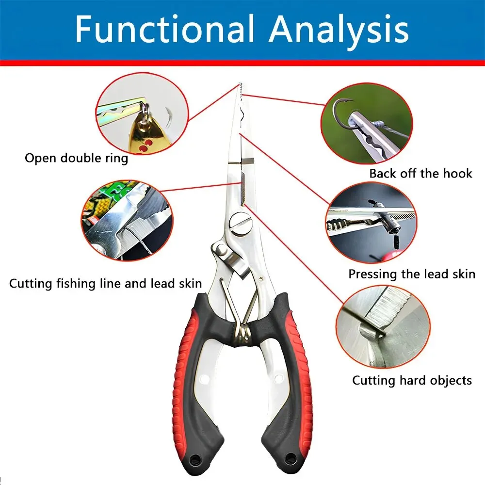 Fish Pliers Ergonomics Anti-slip High-strength Multifunctional Cut