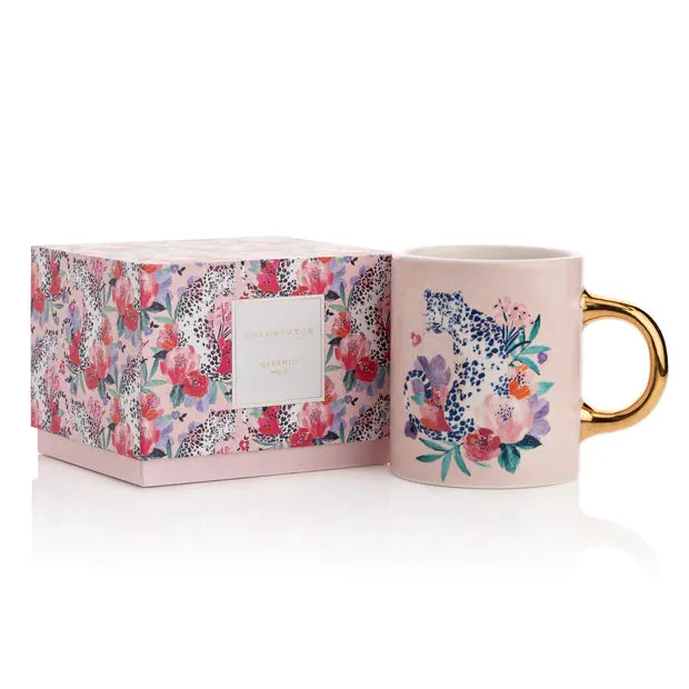Frida Passionfruit And Lotus Blossom Cheetah Mug
