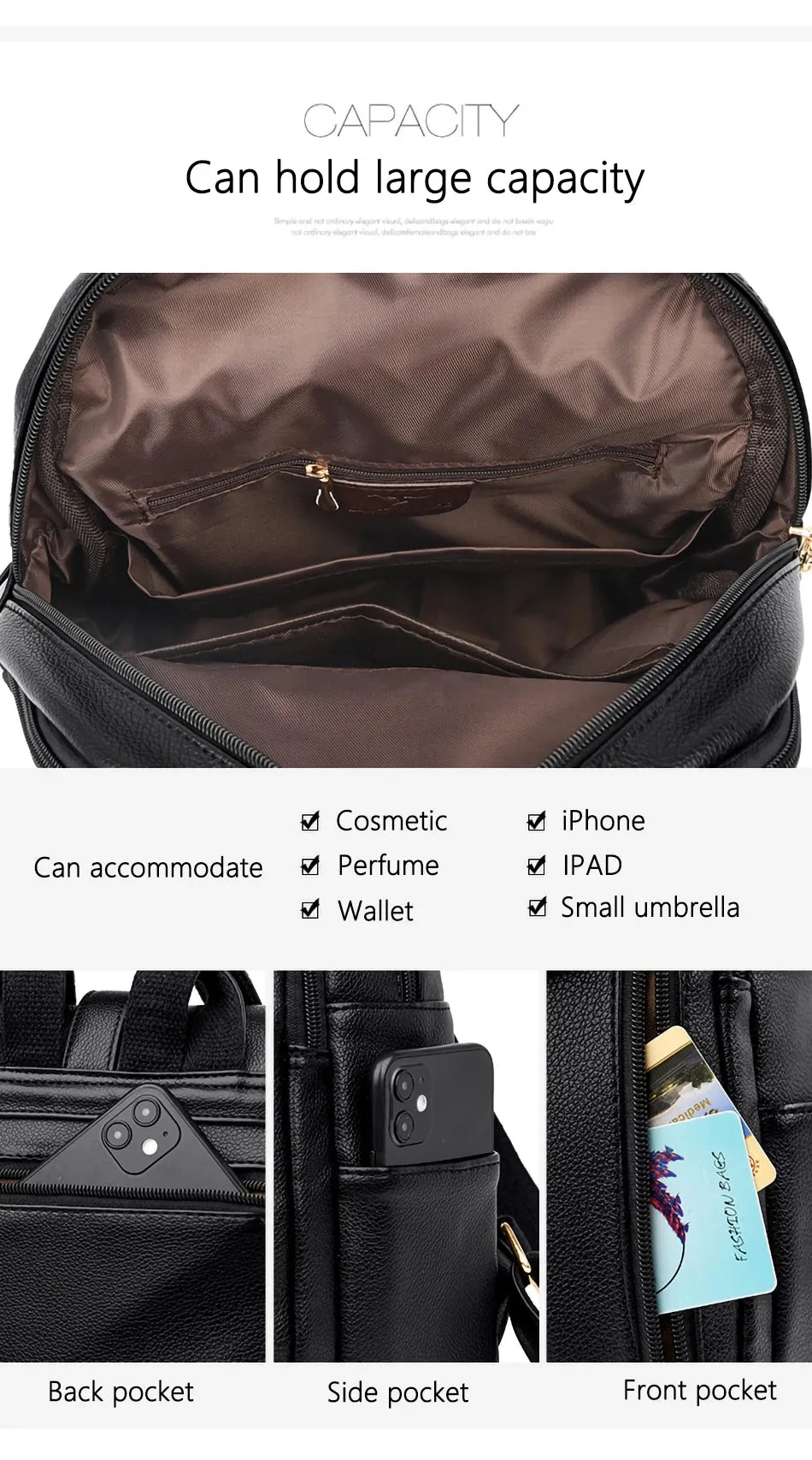 Funki Buys | Bags | Backpacks | Women's Deluxe Backpack Bag
