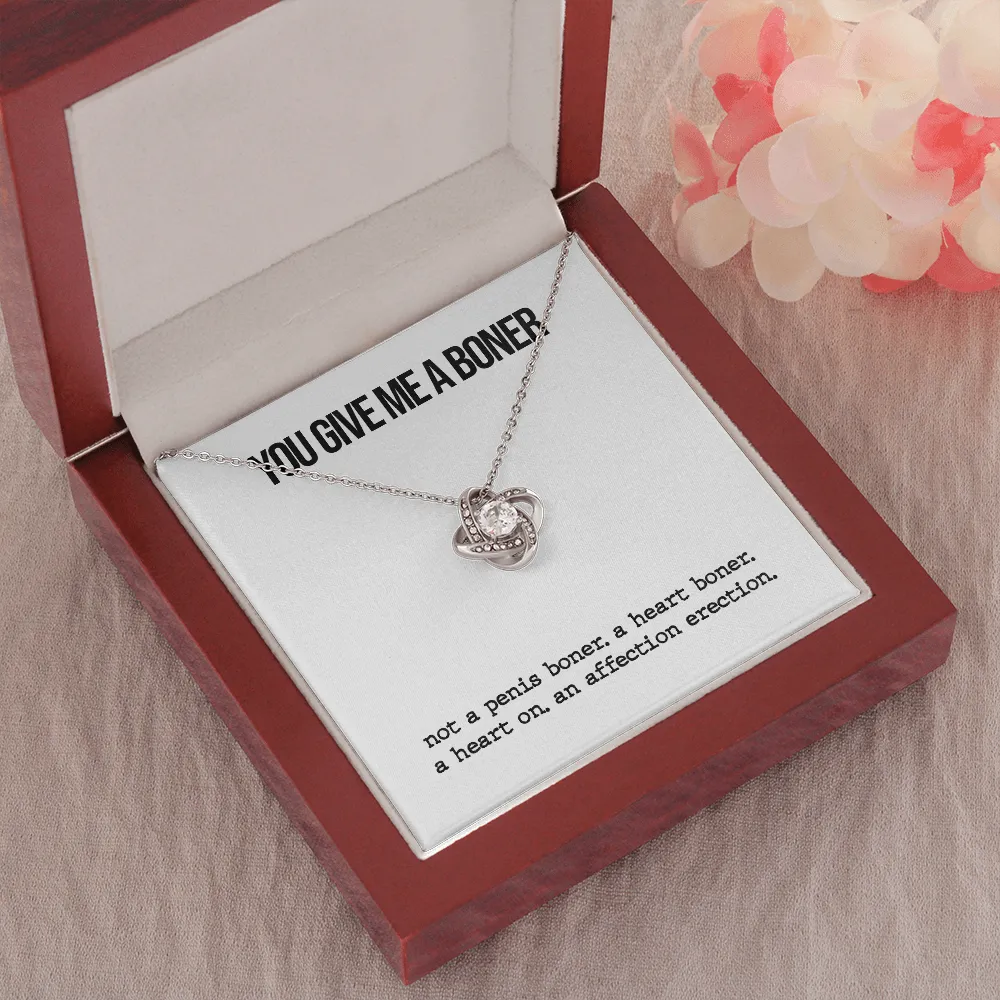 Funny Boner Love Knot Necklace