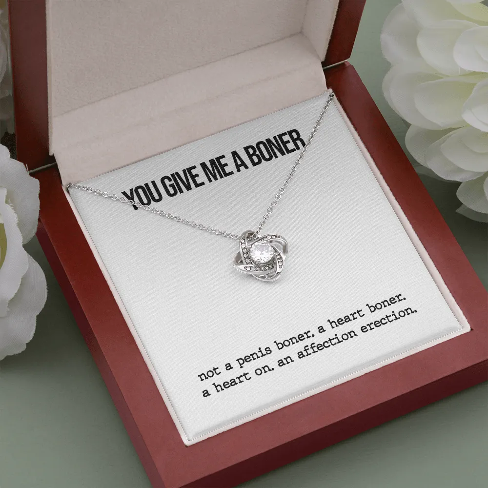 Funny Boner Love Knot Necklace
