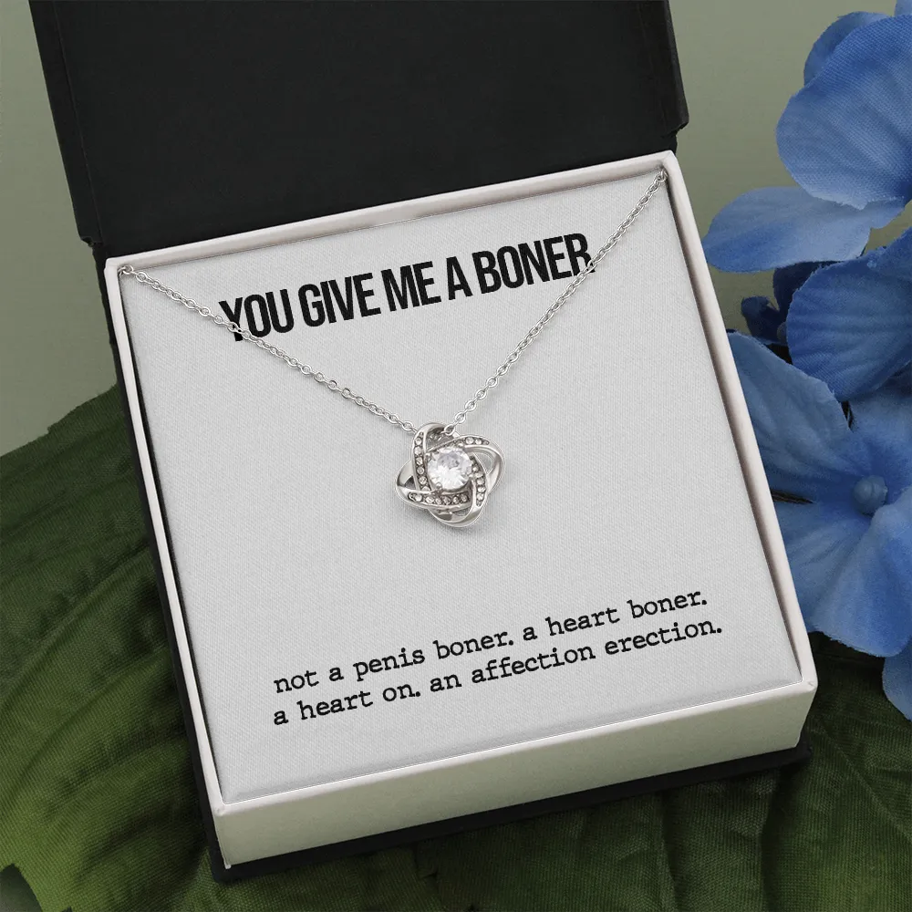 Funny Boner Love Knot Necklace