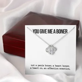 Funny Boner Love Knot Necklace