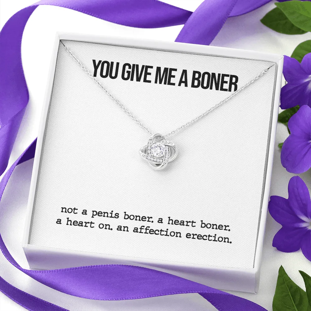 Funny Boner Love Knot Necklace