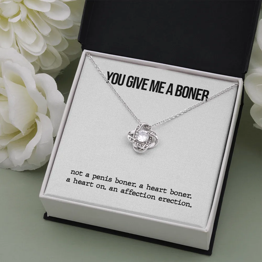 Funny Boner Love Knot Necklace