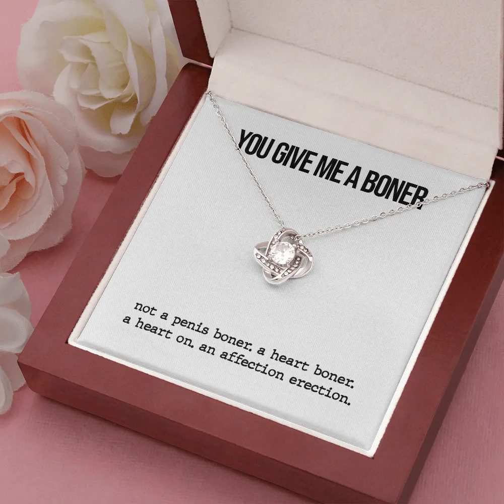 Funny Boner Love Knot Necklace