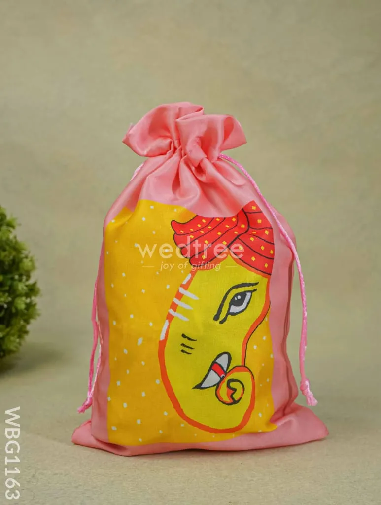 Ganesha Printed String Bag - 12 inch - WBG1163