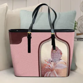 God Says You Are Beautiful Large Pu Leather Tote Bag For Women - Mom Gifts For Mothers Day