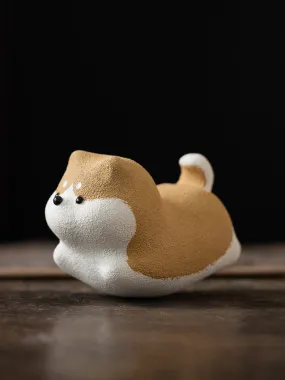 Gohobi Ceramic Handmade Purple Sand Yixing Tea Pet Ornaments
