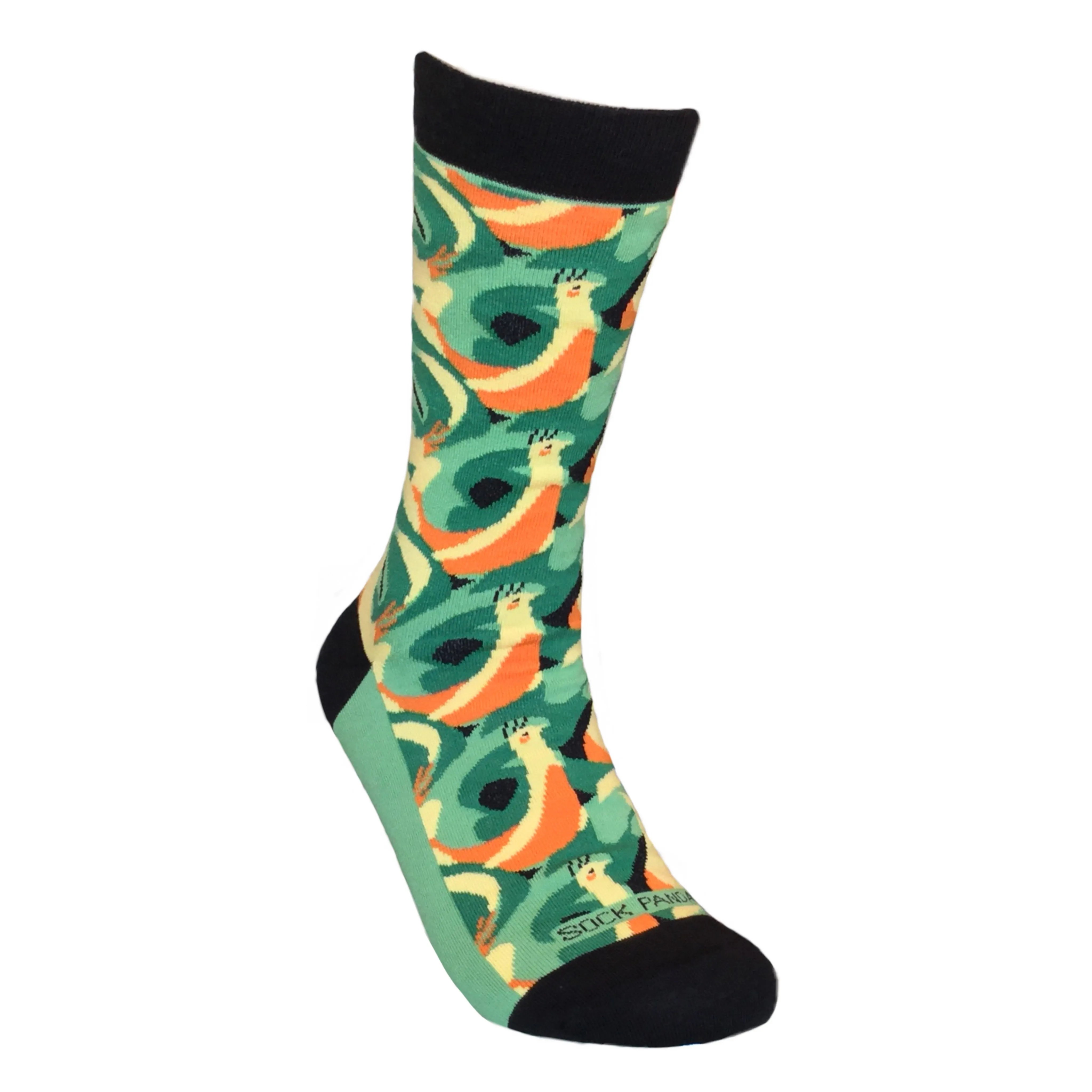 Graceful Peacock Pattern Socks from the Sock Panda