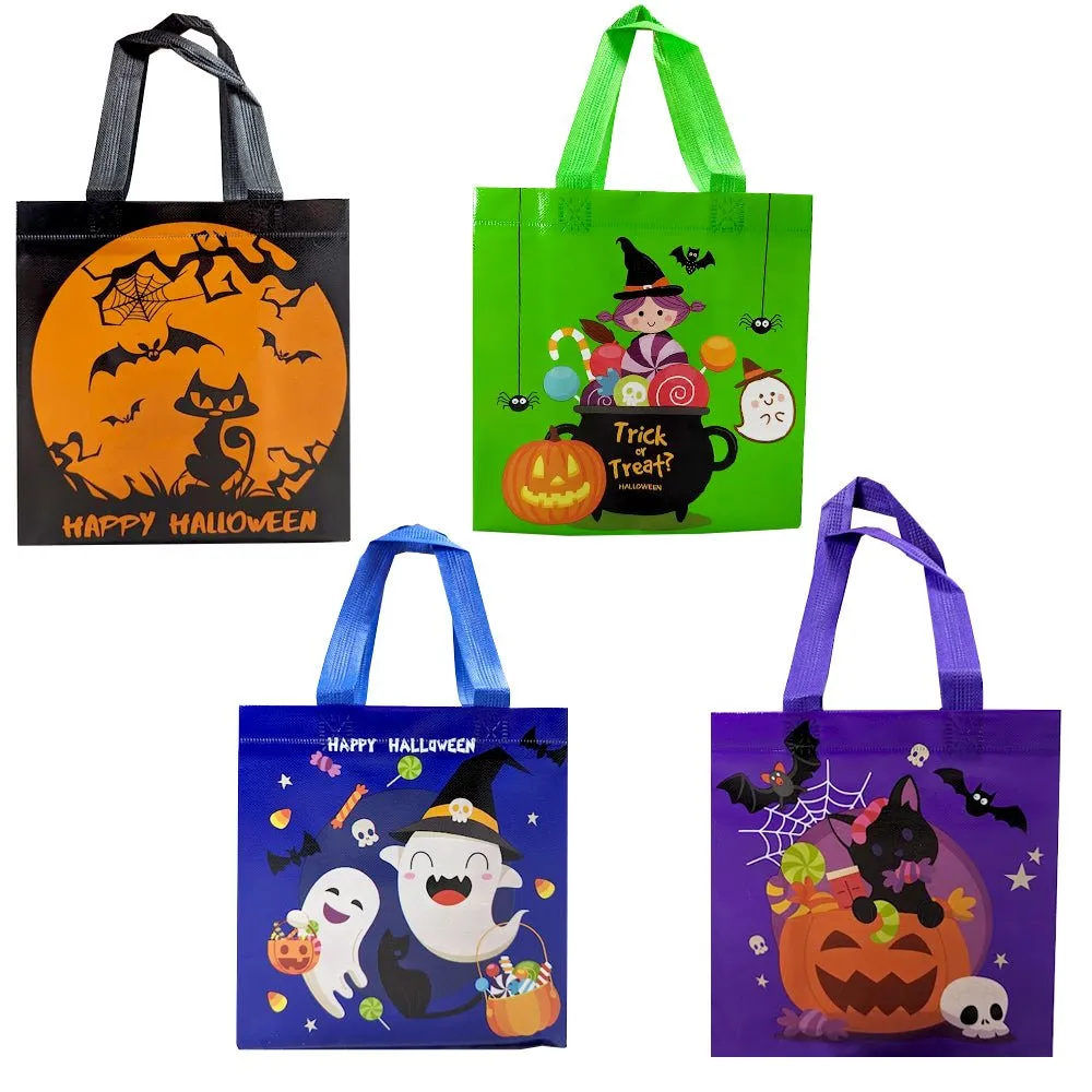 Halloween Printed Woven Tote Gift Bag