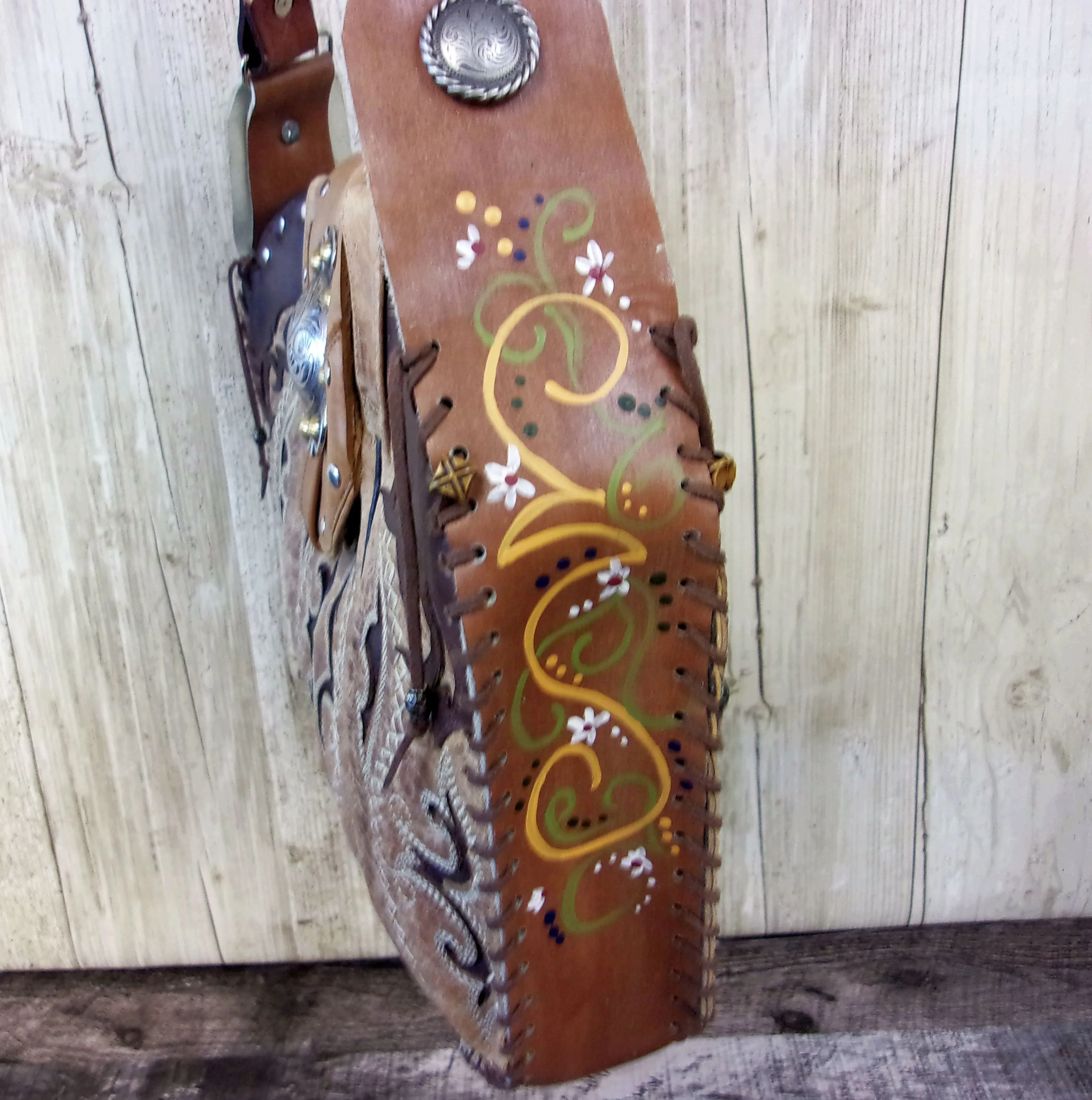 Hand-Painted Boho Bag P013