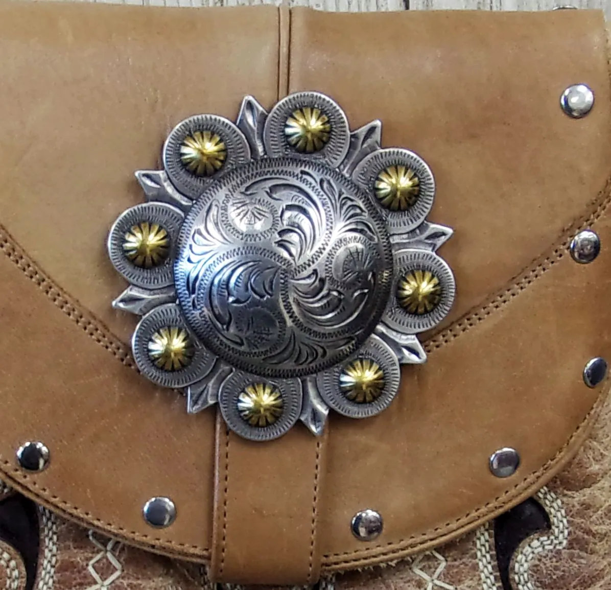 Hand-Painted Boho Bag P013