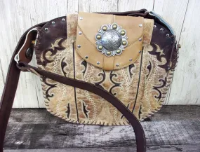 Hand-Painted Boho Bag P013