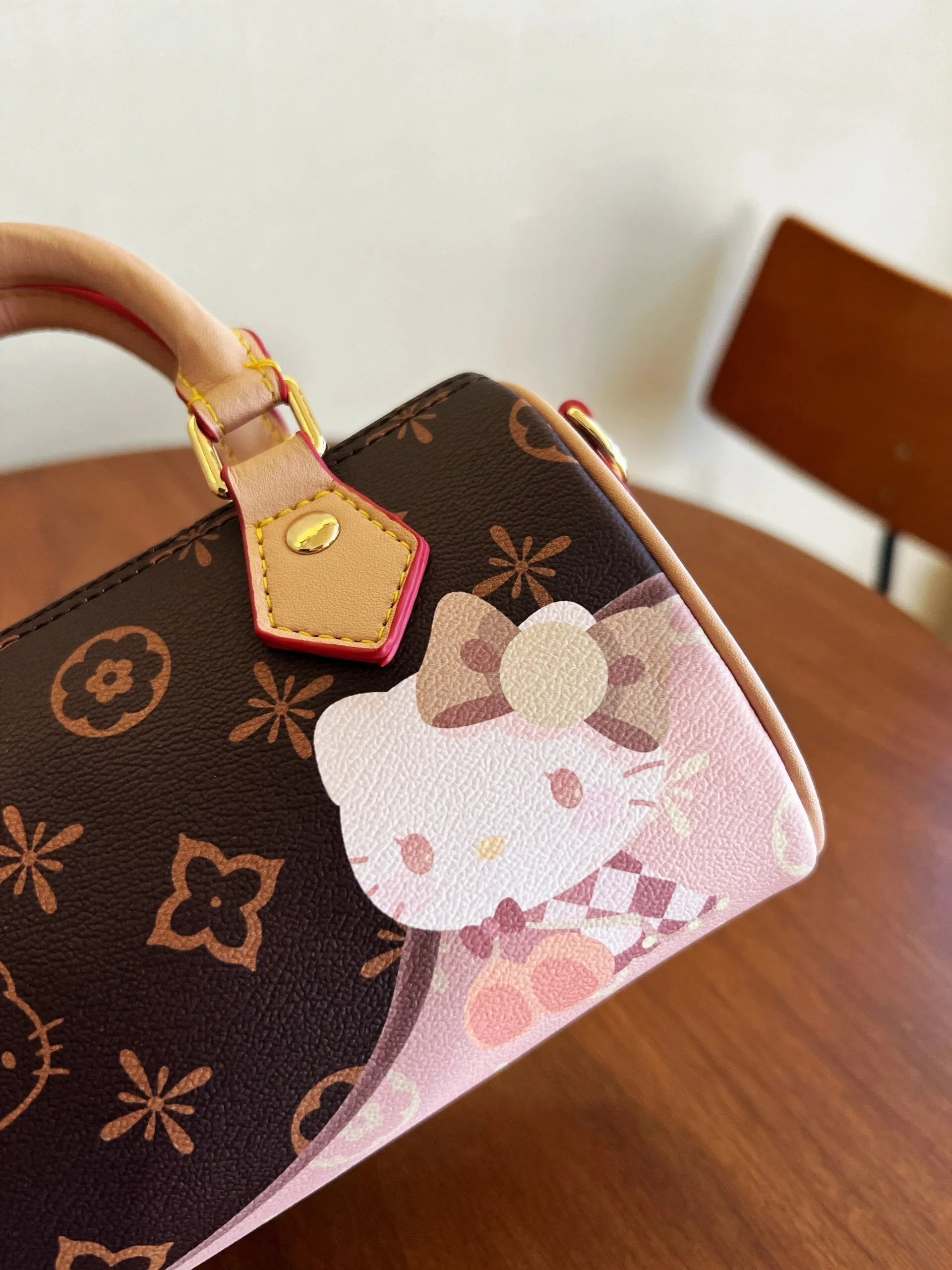 Hellokitty Womens Handmade Handbag Tote Shoulder Purse Leather Crossbody Bag