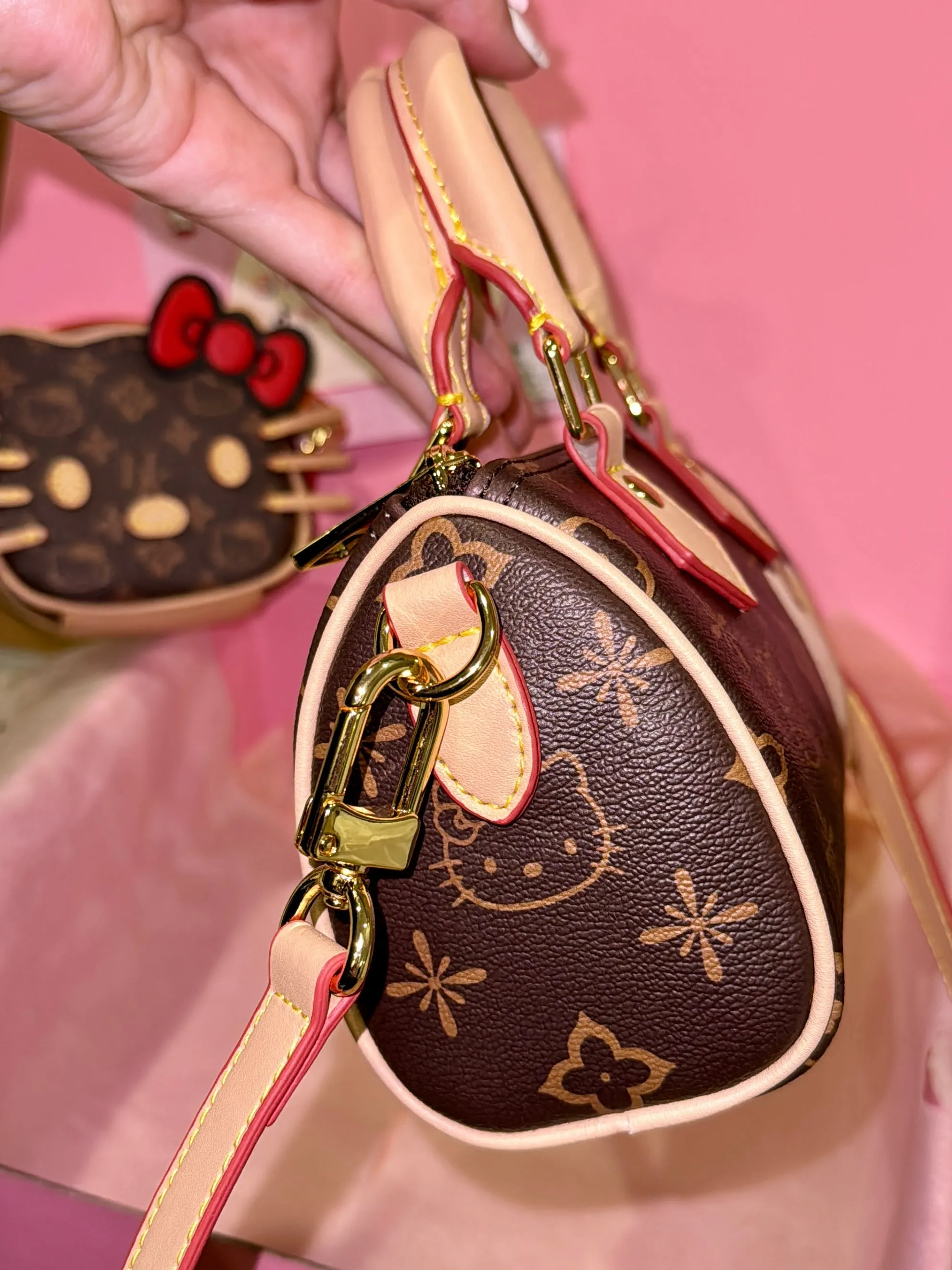 Hellokitty Womens Handmade Handbag Tote Shoulder Purse Leather Crossbody Bag