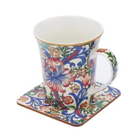 Heritage William Morris Lily Mug & Coaster Set