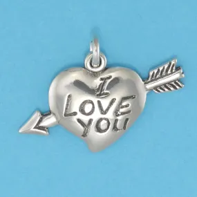 I Love You Heart Charm