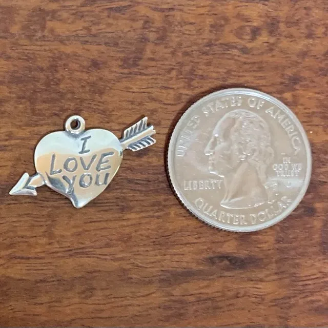 I Love You Heart Charm
