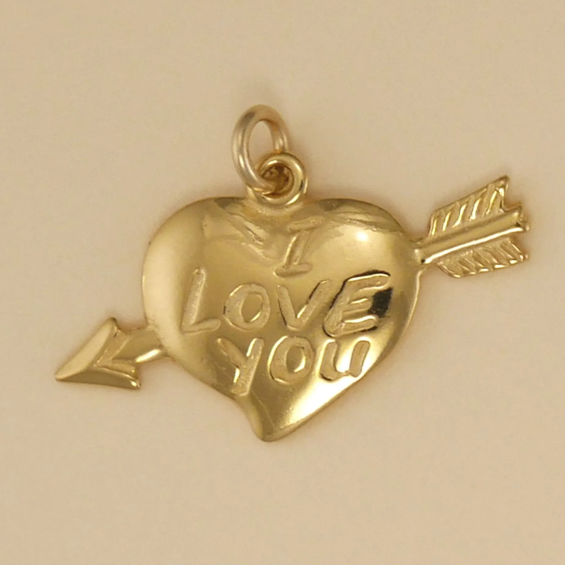 I Love You Heart Charm