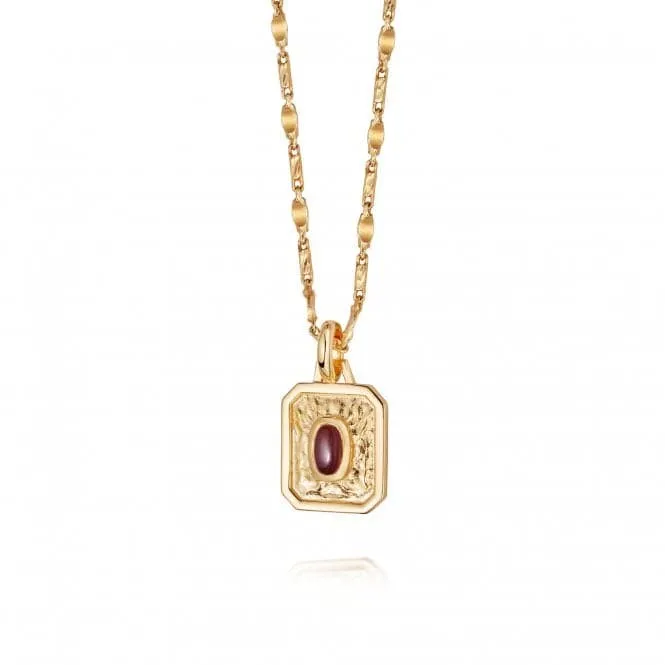 January Birthstone 18ct Gold Plated Necklace BS01_GP