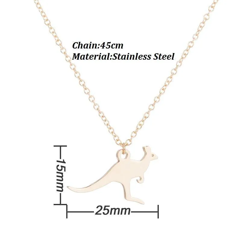 Kangaroo Pendant Necklace