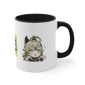 Kiara Genshin Impact Accent Coffee Mug, 11oz Cups Mugs Cup Gift For Gamer Gifts Game Anime Fanart Fan Birthday Valentine's Christmas
