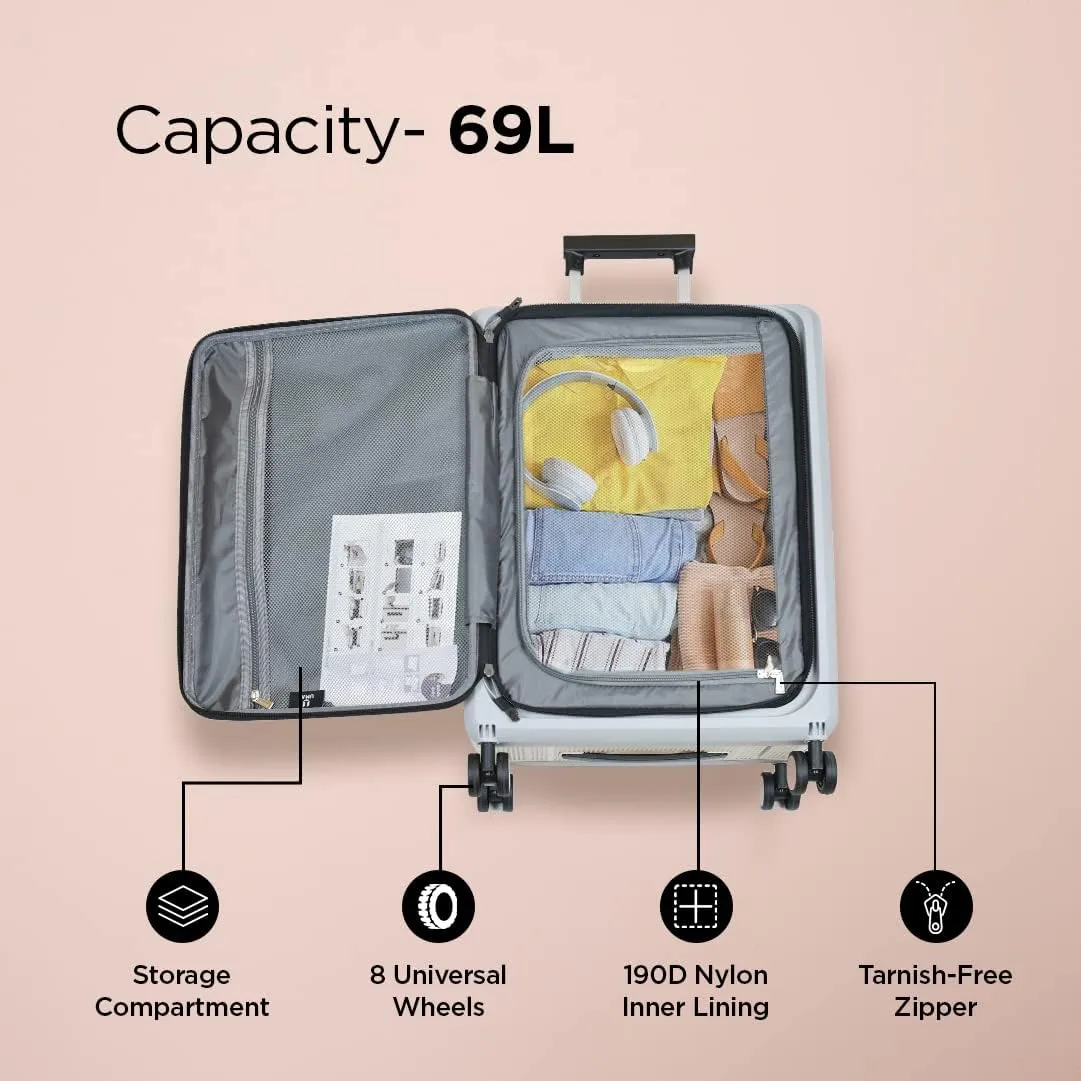 Kuber Industries Luggage Bag | Trolley Bags for Travel | Collapsible Luggage Bag | Travelling Bag | Trolley Bags for Suitcase | Lightweight Luggage Bag | 24 Inch | Pack of 2 | Coffee