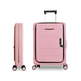 Kuber Industries Luggage Bag | Trolley Bags for Travel | Collapsible Luggage Bag | Travelling Bag | Trolley Bags for Suitcase | Lightweight Luggage Bag | 24 Inch | Pack of 2 | Rose Pink