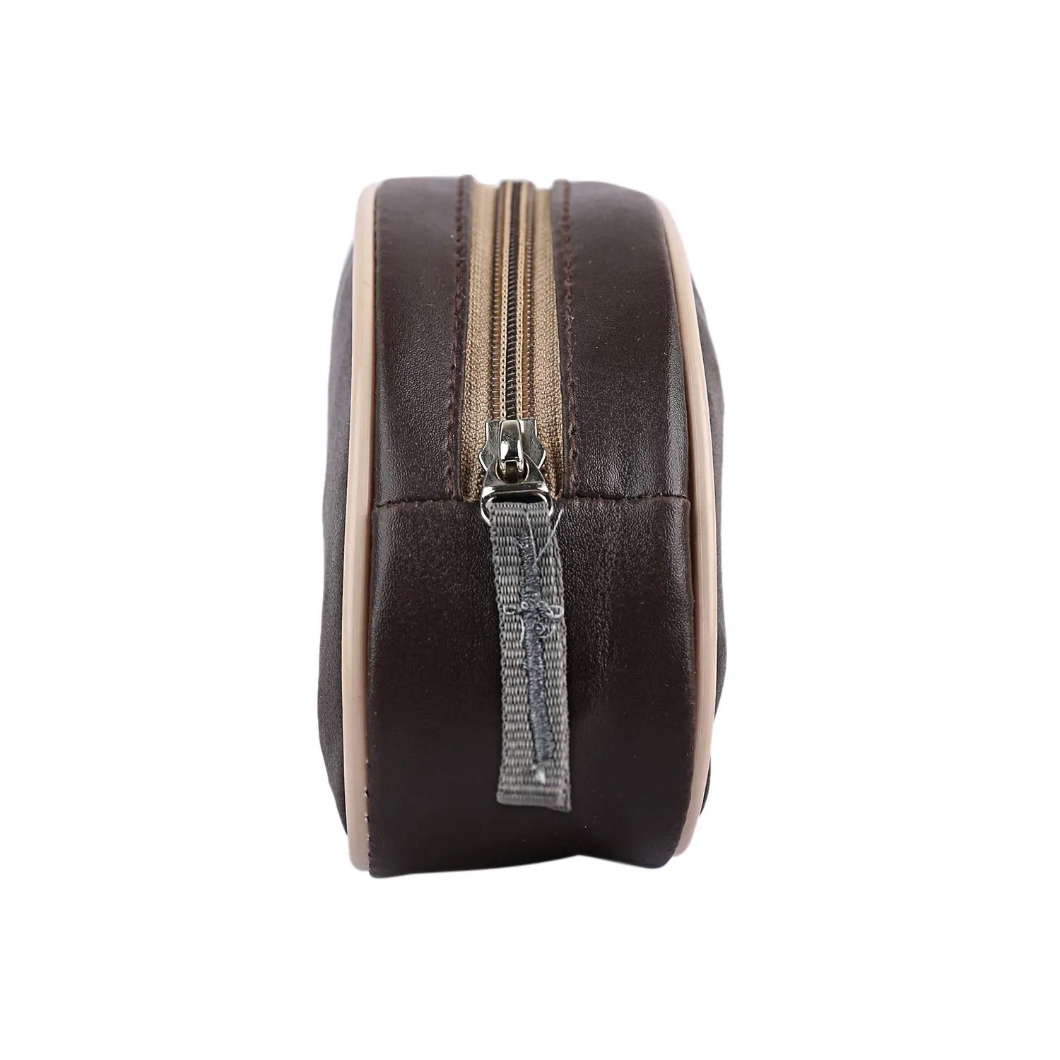 Kuber Industries Rexene 1 Piece Multipurpose Shaving Pouch Travel Pouch, Brown
