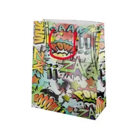 Large Colorful Word Bubble Gift Bag ( Case of 24 )