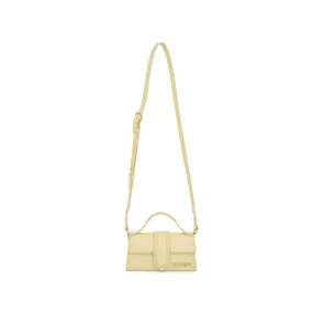 Le Bambino Leather Bag in Pale Yellow