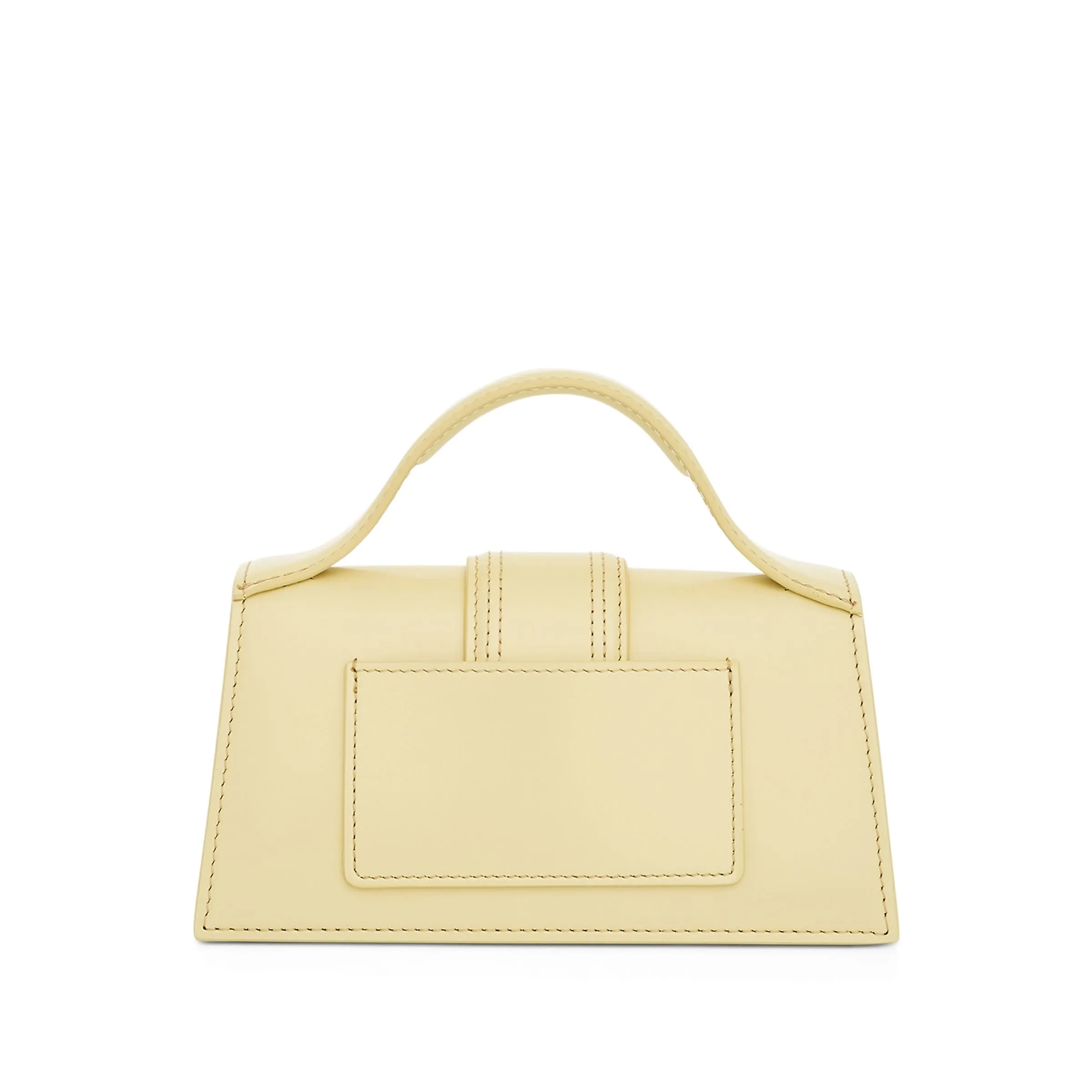 Le Bambino Leather Bag in Pale Yellow