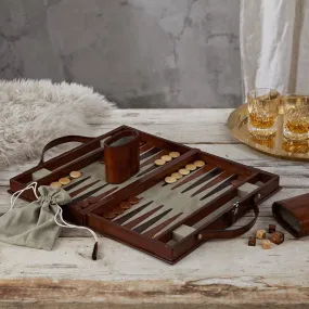 Leather Backgammon Set