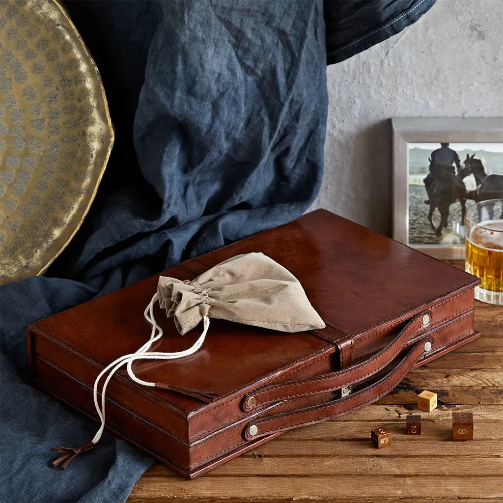 Leather Backgammon Set