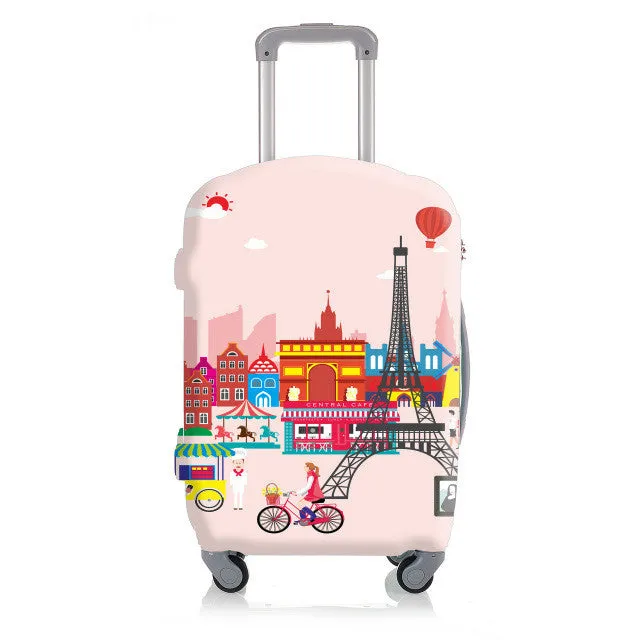 London UK Tower Bridge Elastic Luggage Protective Cover for 20 To 30 Inch Trolley Suitcase Protect Dust Bag Case Travel Accessories Supplies