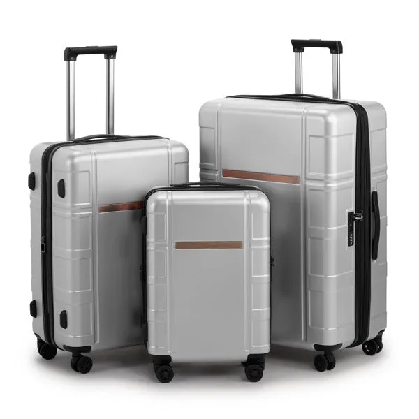 Luggage Expandable Suitcase PC ABS 3 Piece Set with TSA Lock Spinner