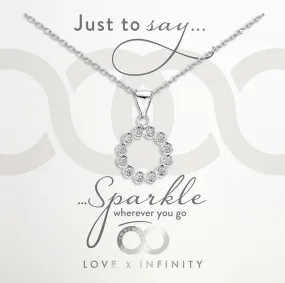 LXI CZ Halo Pendant