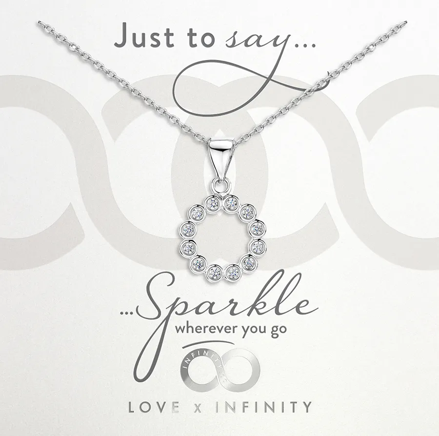 LXI CZ Halo Pendant