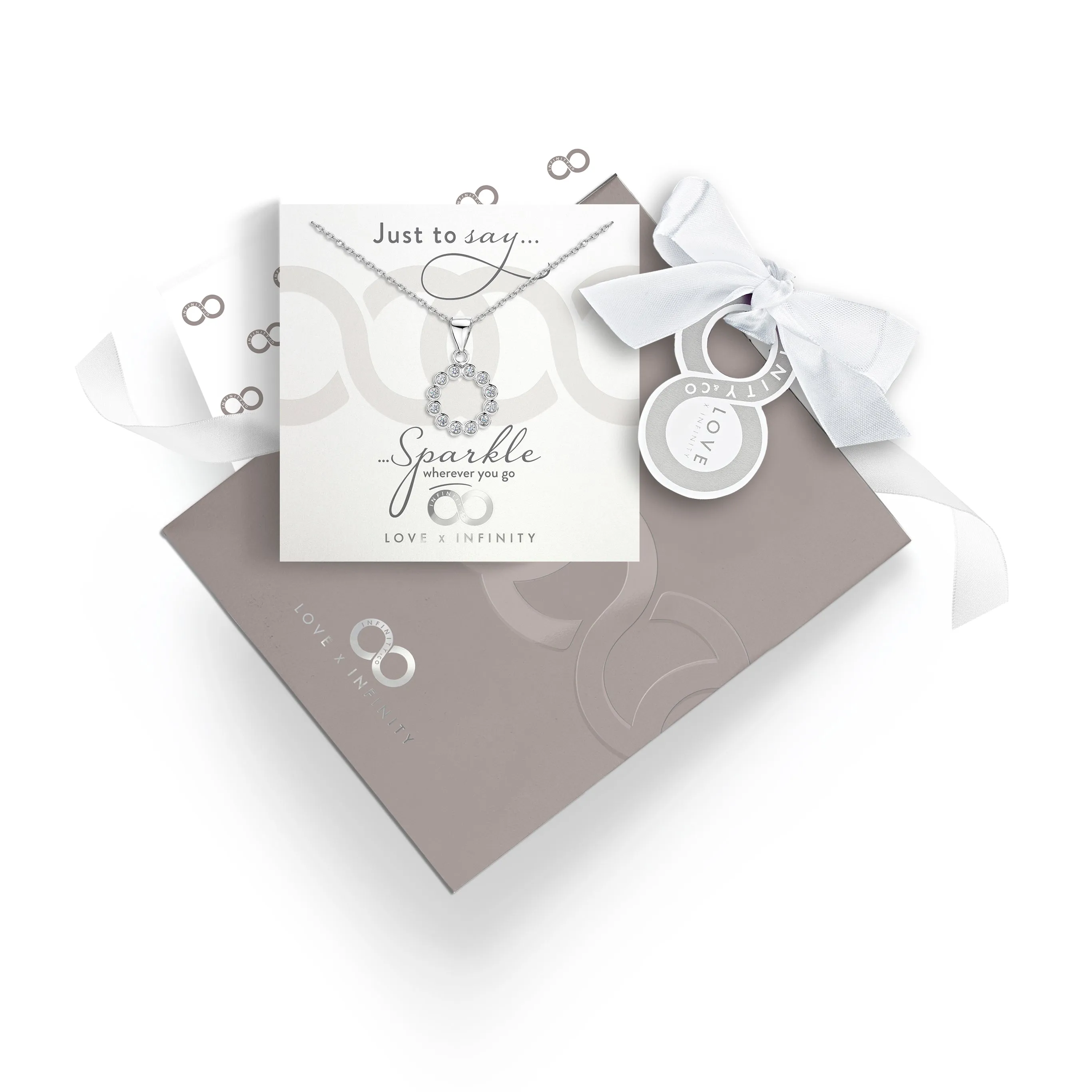 LXI CZ Halo Pendant