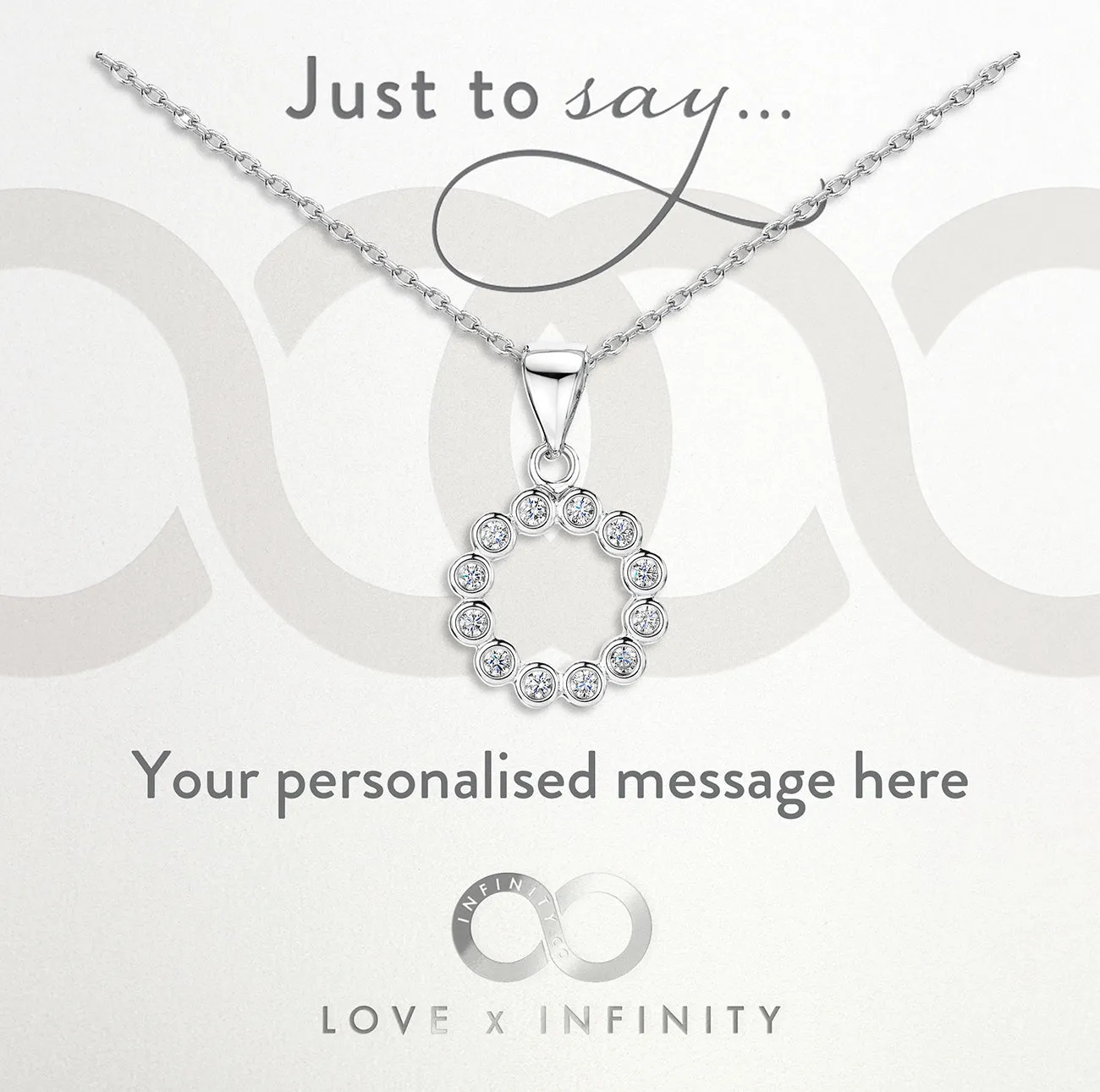 LXI CZ Halo Pendant
