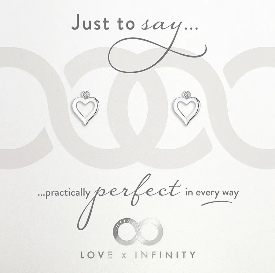 LXI Entwined Hearts Earrings Rhodium