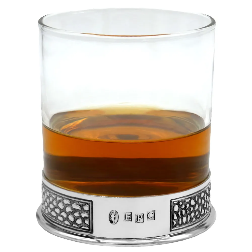 Manhattan 600ml Whisky, Wine & Spirits Decanter Gift Set Includes 4x 11oz Manhattan Pewter Tumblers