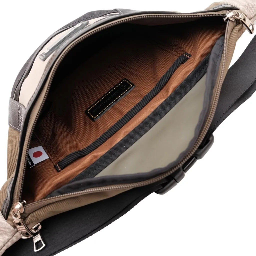Master-piece "Defend" Shoulder Bag (Beige)
