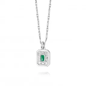 May Birthstone Recycled Sterling Silver Necklace BS05_SLV
