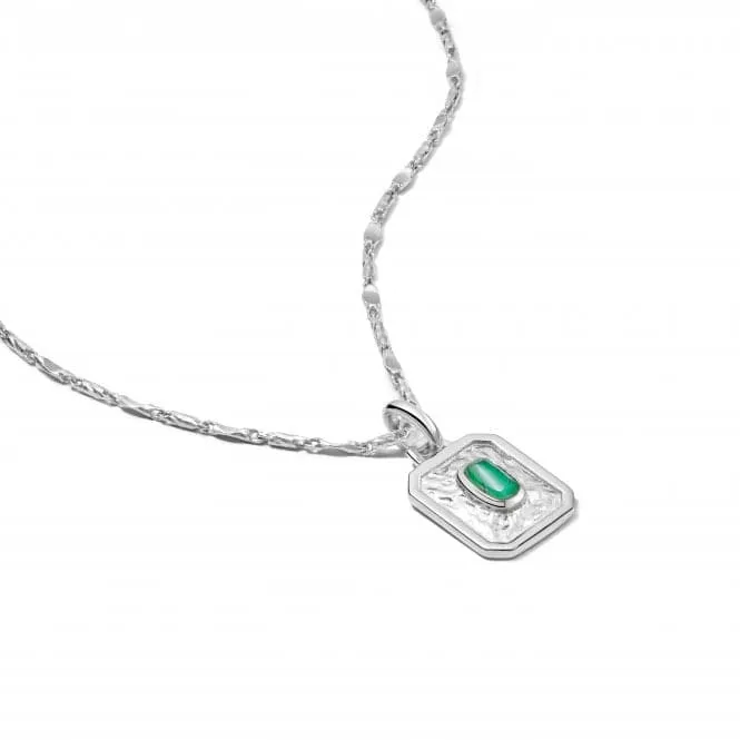 May Birthstone Recycled Sterling Silver Necklace BS05_SLV