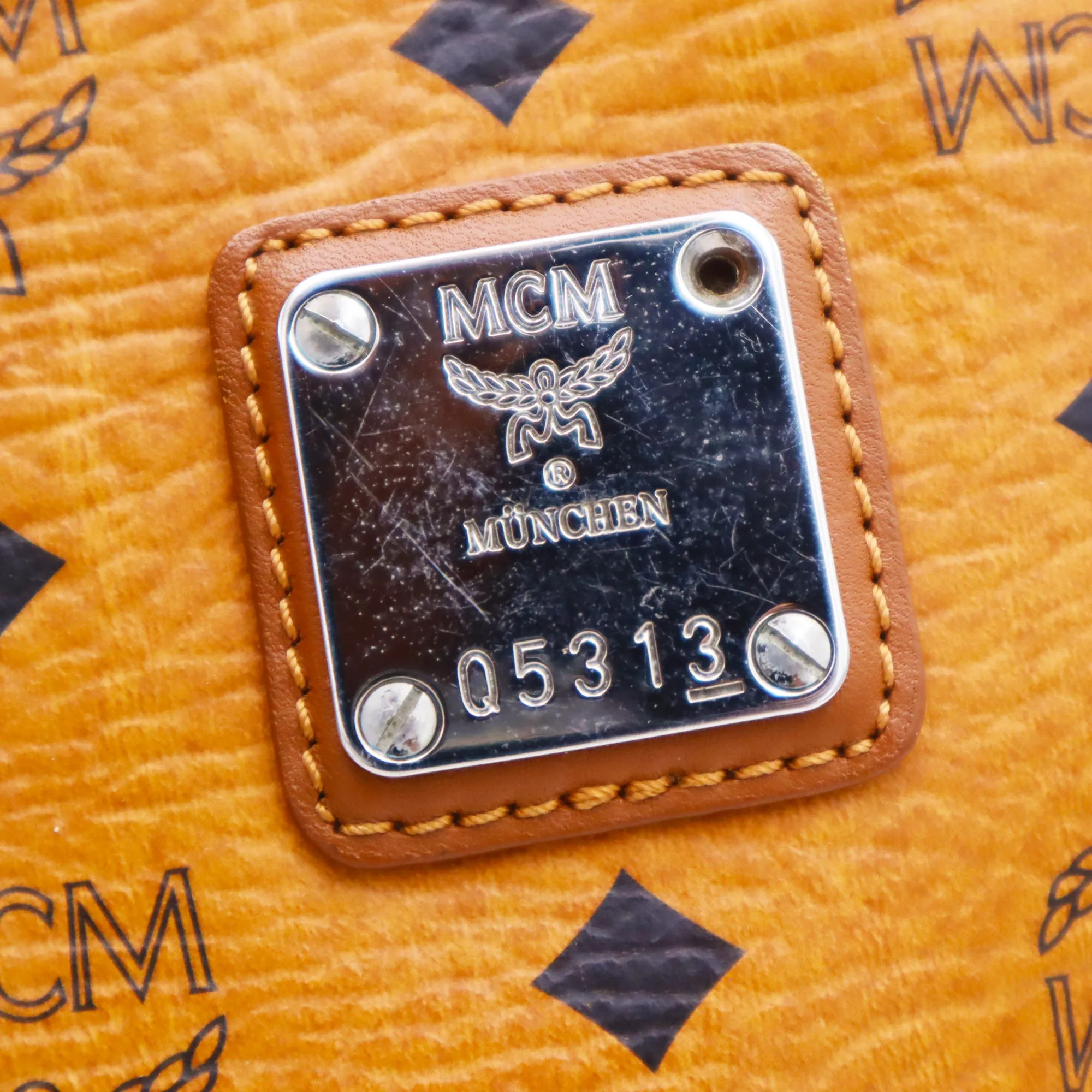 MCM Visetos Canvas Tote Bag
