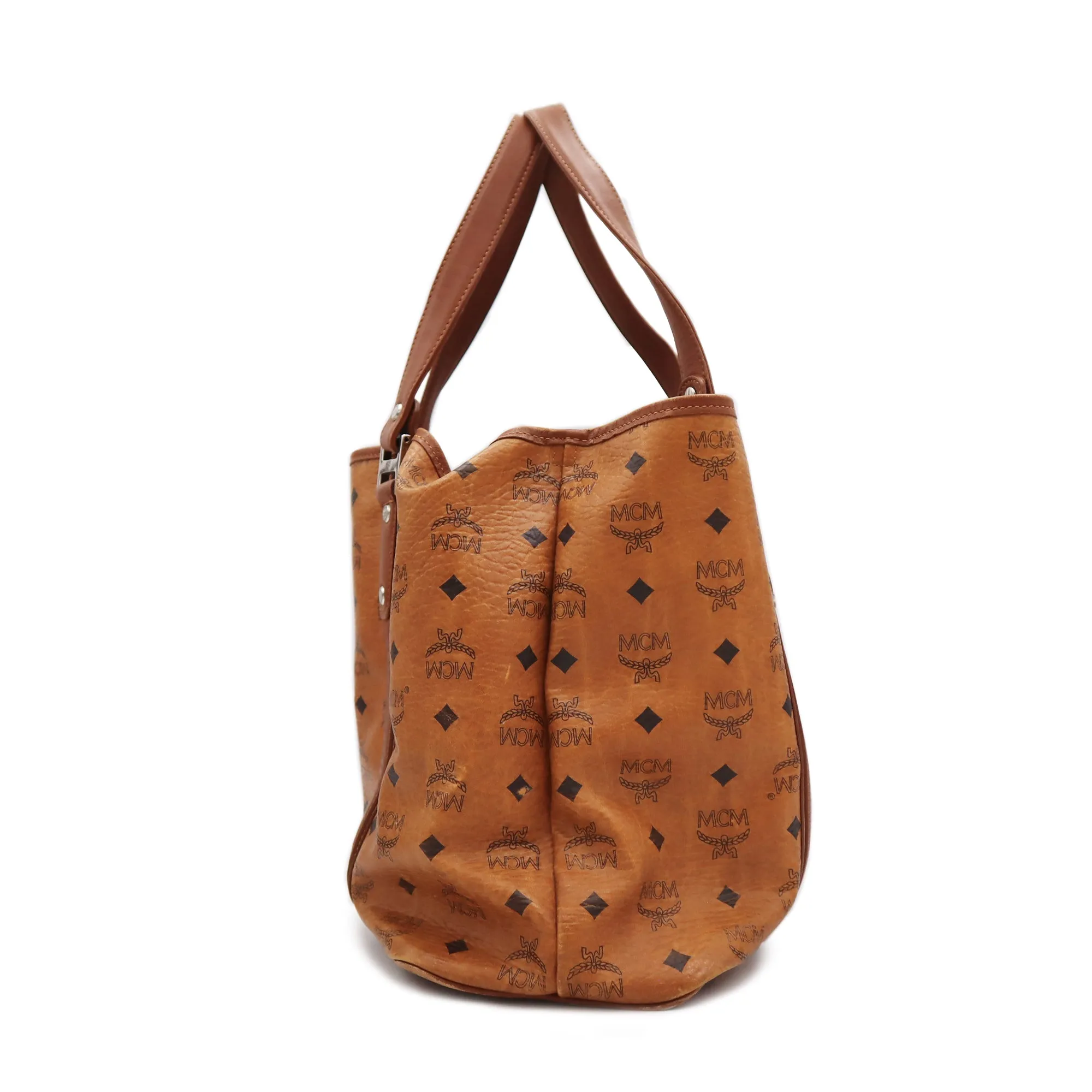MCM Visetos Canvas Tote Bag